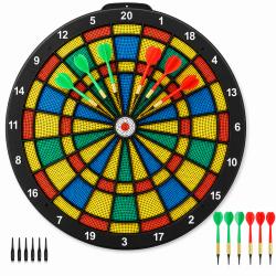 Kubisport Terč softový 45cm - 6 ks šipek s plastovými hroty Kubisport Terč softový 45cm - 6 ks šipek s plastovými hroty