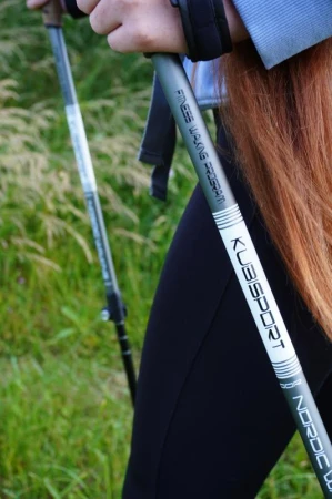 Kubisport Trekingové hole s rychloupínáním 1 pár - modré