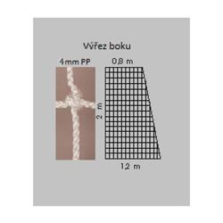 Kv rezač Sieť hádzaná biela 4mm Kv rezač Sieť hádzaná biela 4mm