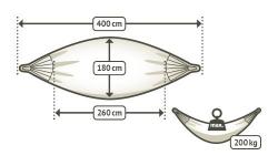 La Siesta Houpací síť Brisa Kingsize (BRH18C 13seasalt)