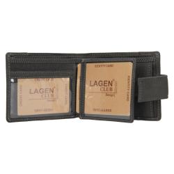 Lagen V-05-W černá pánská kožená peněženka