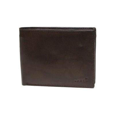 Lagen W-8053- BRN hnědá pánská kožená peněženka