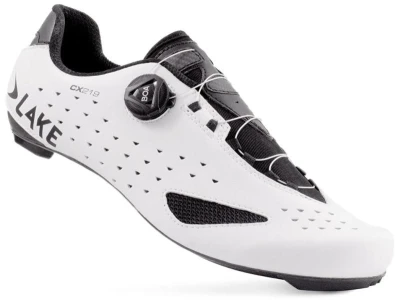 Lake CX219 Carbon bílo/černé cyklotretry POUZE EU 43 wide (VÝPRODEJ)