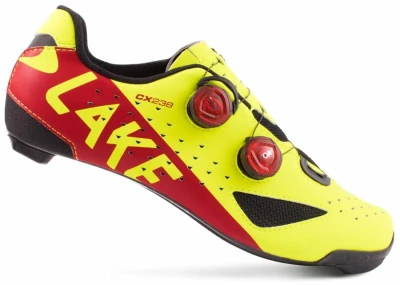 Lake CX238 Carbon fluo žlutá/červená tretry + sleva 500,- na příslušenství Lake CX238 Carbon fluo žlutá/červená tretry + sleva 500,- na příslušenství