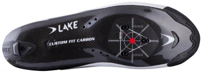 Lake CX403 černo-stříbrné pánské cyklistické tretry