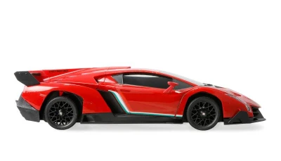 Lamborghini Veneno RC Drift Car 4WD LED 1:18 RTR licencované červené