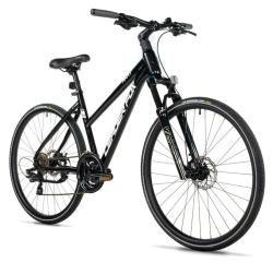 Leader Fox AWAY LADY 28 BLACK SHINY dámské krosové kolo + výbava zdarma