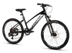 Leader Fox CAPITAN Girl 24 2025 2023 černo/bílé dívčí kolo + výbava zdarma