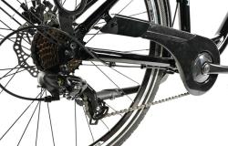 Leader Fox DOMESTA 26 2025 černé dámské městské kolo POUZE velikost rámu 19 palců (VÝPRODEJ)