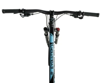 Leader Fox EVOLUTION 29 BLACK MATT/BLUE horské kolo + výbava zdarma