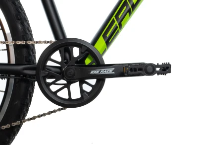 Leader Fox MXC 26 GENT BLACK MATT/GREEN (9 Speed) juniorské horské kolo + výbava zdarma