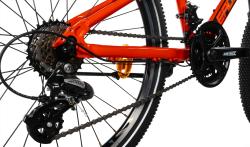 Leader Fox SPIDER BOY 24 ORANGE SHINY dětské kolo + výbava zdarma