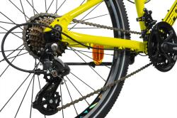 Leader Fox SPIDER GIRL 24 YELOW SHINY dívčí kolo + výbava zdarma