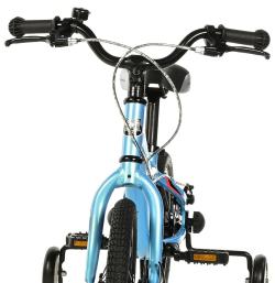 Leader FOX UNI 14 BLUE (CHAIN) dětské kolo + blikačky zdarma