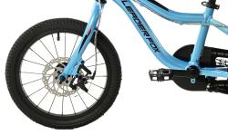 Leader FOX UNI 16 BLUE (CHAIN) dětské kolo + blikačky zdarma