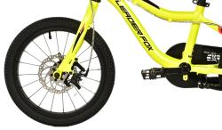Leader FOX UNI 16 YELLOW (CHAIN) dětské kolo + blikačky zdarma