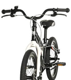 Leader FOX UNI 18 (CHAIN) BLACK dětské kolo + blikačky zdarma