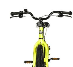 Leader FOX UNI 18 (CHAIN) YELLOW dětské kolo + blikačky zdarma