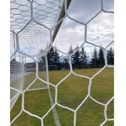 LEÓN DE ORO Football HEX M120 fotbalová síť bílá