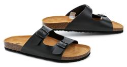 Lico 560649 černé pánské nadměrné nazouváky