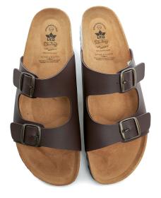 Lico 560649 hnědé pánské nadměrné nazouváky