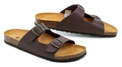 Lico 560649 hnědé pánské nadměrné nazouváky