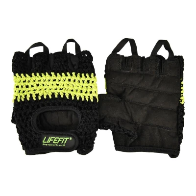 Lifefit Fitness rukavice Fit černo-zelené