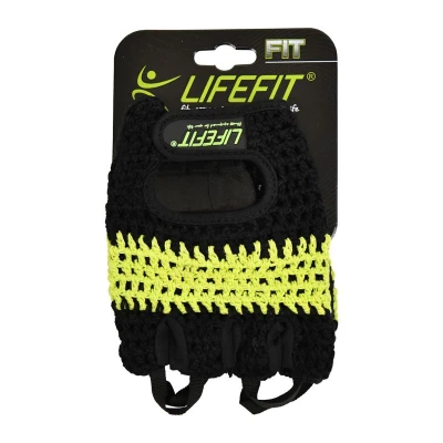 Lifefit Fitness rukavice Fit černo-zelené