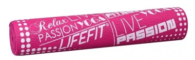 Lifefit Gymnastická podložka SLIMFIT PLUS, 173x58x0.6cm, světle růžová Lifefit Gymnastická podložka SLIMFIT PLUS, 173x58x0.6cm, světle růžová