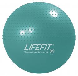 Lifefit Gymnastický masážní míč Massage Ball 65 cm tyrkysový