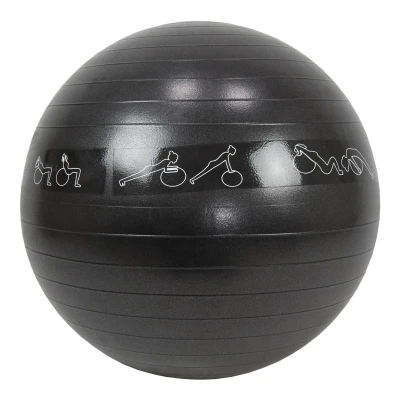 Lifefit Gymnastický míč ANTI-BURST 55 cm, černý