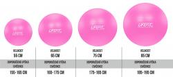 Lifefit ANTI-BURST 55 cm, růžový Gymnastický míč