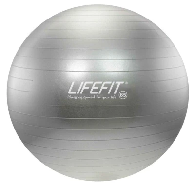 Lifefit Gymnastický míč Anti-burst 65 cm stříbrný Lifefit Gymnastický míč Anti-burst 65 cm stříbrný