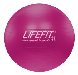 Lifefit Gymnastický loptu Anti-burst 75 cm bordová
