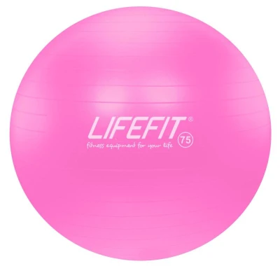 Lifefit Gymnastický míč Anti-burst 75 cm růžový Lifefit Gymnastický míč Anti-burst 75 cm růžový