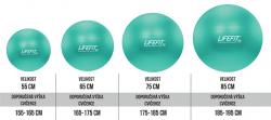 Lifefit Gymnastický míč ANTI-BURST 85 cm, tyrkysový