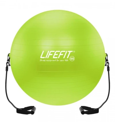 Lifefit GYMBALL EXPAND 55 cm Gymnastický míč s expanderem Lifefit GYMBALL EXPAND 55 cm Gymnastický míč s expanderem
