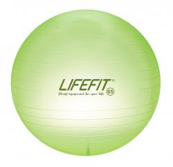 Lifefit Gymnastický loptu Transparent 65 cm sv. zelený