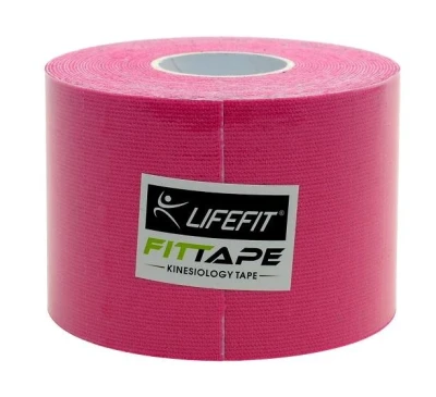 Lifefit Kinesion tape 5cmx5m, růžová