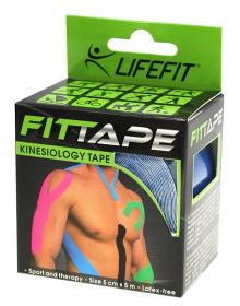 Lifefit Kinesion tape 5cmx5m, tmavě modrá