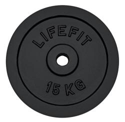 Lifefit Kotouč 15kg S2 kovový pro 30mm tyč Lifefit Kotouč 15kg S2 kovový pro 30mm tyč