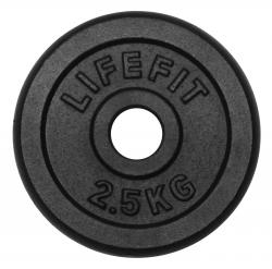 Lifefit Kotouč 2.5kg, kovový, pro 30mm tyč Lifefit Kotouč 2.5kg, kovový, pro 30mm tyč