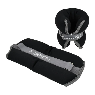 Lifefit Neoprenová zátěž kotník/zápěstí S2 2x0 5kg černá