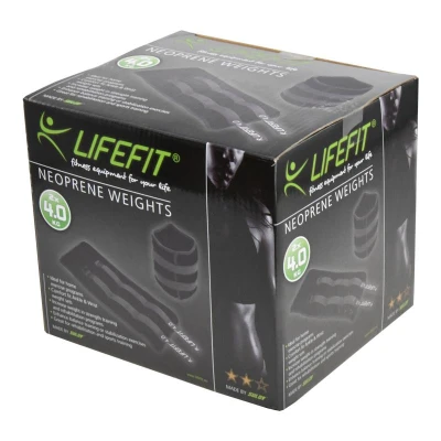 Lifefit Neoprenová zátěž kotník/zápěstí S2 2x4.0kg černá