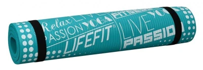 Lifefit Podložka Yoga MAT Exkluziv 100x58x1cm tyrkysová