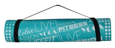 Lifefit Podložka Yoga MAT Exkluziv 100x58x1cm tyrkysová