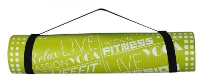 Lifefit Podložka YOGA MAT EXKLUZIV , 100x60x1cm, světle zelená