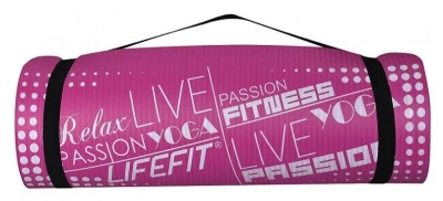 Lifefit Podložka YOGA MAT EXKLUZIV PLUS, 180x60x1.5cm, bordo
