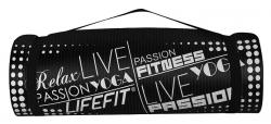 Lifefit Podložka Yoga MAT Exkluziv Plus 180x58x1,5cm černá