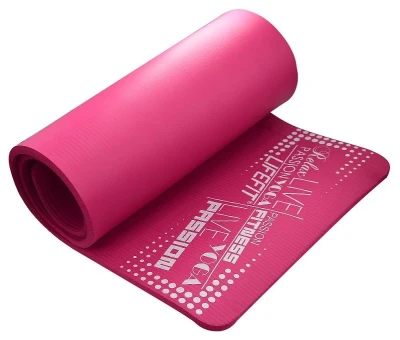 Lifefit Podložka Yoga MAT Exkluziv Plus 180x58x1,5cm světle růžová (VÝPRODEJ)